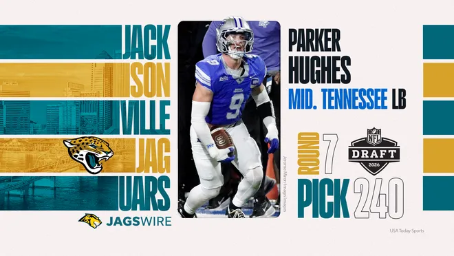 Jaguars pick Parker Hughes.