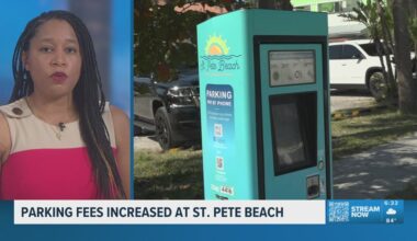 Parking fees increased at St. Pete Beach