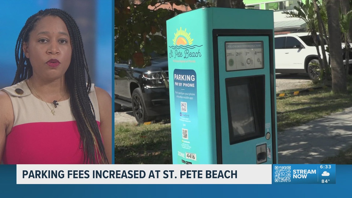 Parking fees increased at St. Pete Beach