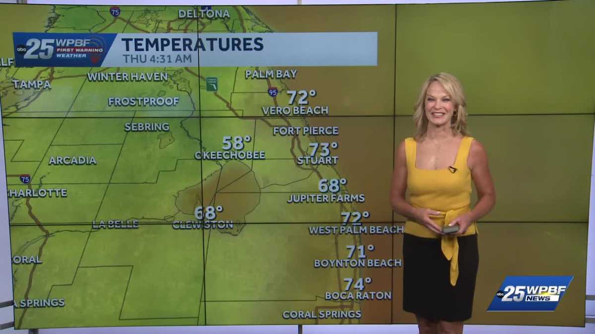Mild and breezy for South Florida