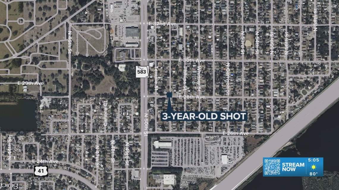 3-year-old shot in arm after mother's boyfriend leaves gun in bed, Tampa police say