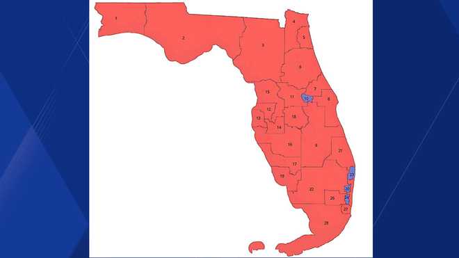 Gov. DeSantis' proposed Florida redistricting map