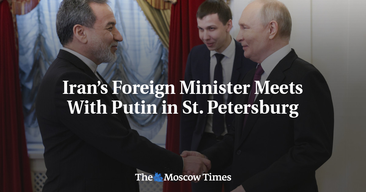 Iran’s Foreign Minister Meets With Putin in St. Petersburg