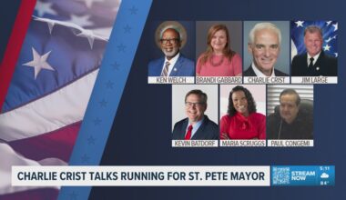 Former Florida governor, Charlie Crist, talks about his bid as a candidate for St. Pete mayor