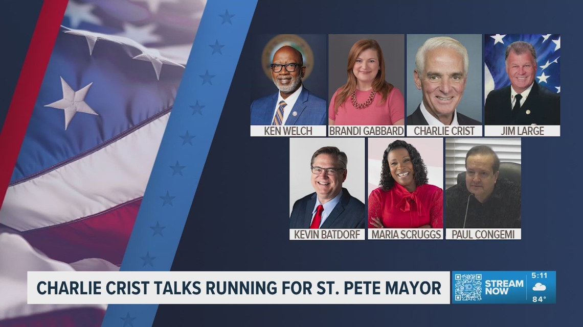 Former Florida governor, Charlie Crist, talks about his bid as a candidate for St. Pete mayor