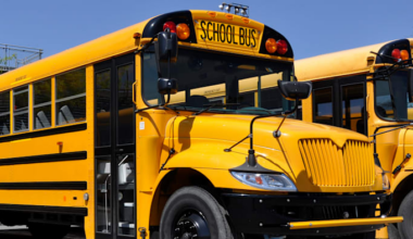 School bus carrying 10 students sideswiped trailer in Orange Park; no injuries
