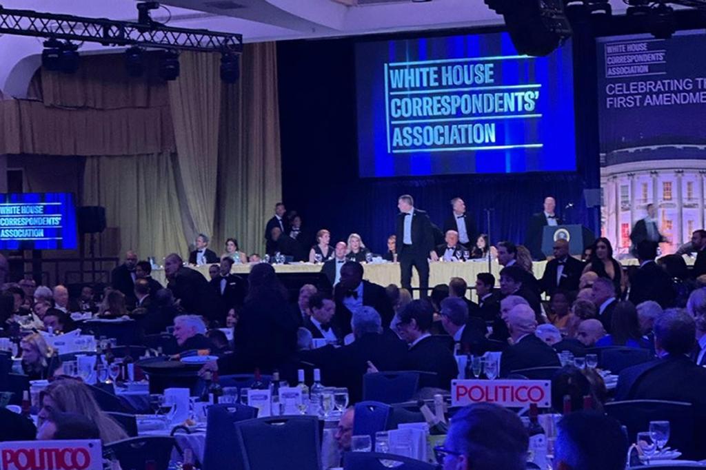 Shots fired as gunman charges toward ballroom at White House correspondents’ dinner. Trump unharmed – Orlando Sentinel