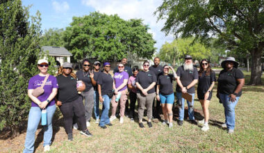 Volunteers plant 60 trees along Emerald Trail S-Line to add beauty, shade
