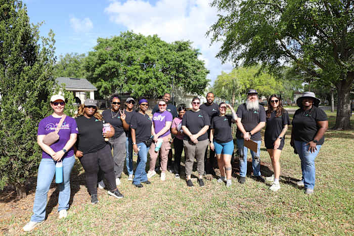 Volunteers plant 60 trees along Emerald Trail S-Line to add beauty, shade