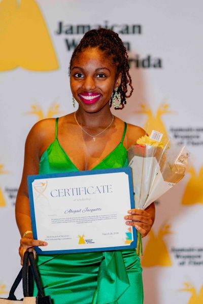 Abigail Jacquette - JWOF Scholarship recipient - Broward Meat & Fish