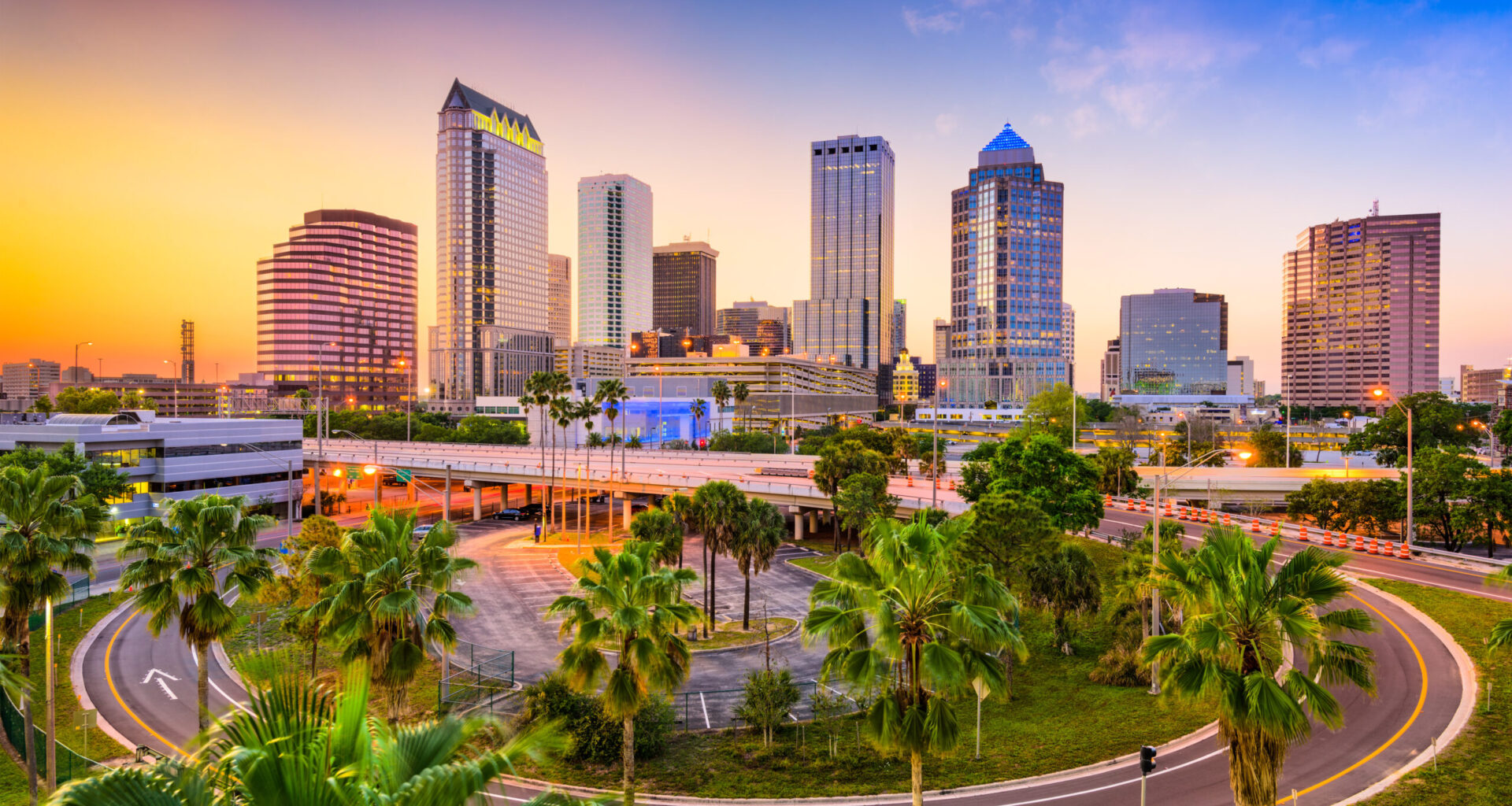 Tampa, Florida, USA downtown skyline.