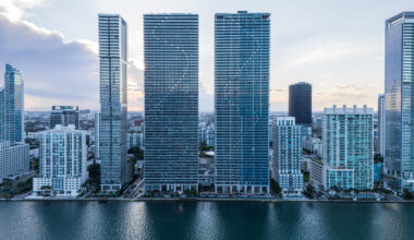 Aria Reserve North Tower Nearly Complete at 725 NE 24th Street in Edgewater, Miami
