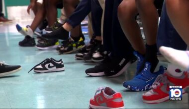 Fort Lauderdale elementary students receive new shoes thanks to Rick Case Automotive