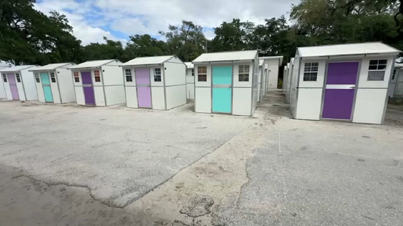 Tampa Hope provides small cottages as a place for homeless people to stay as they work to get back on their feet. (Spectrum News)