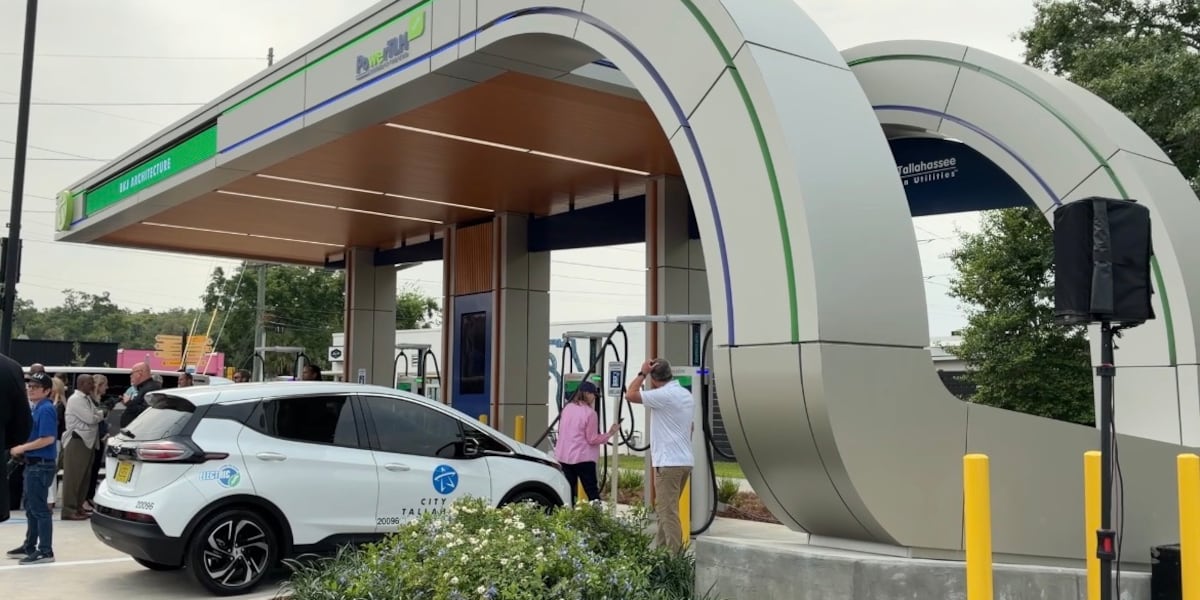 City of Tallahassee’s first-ever EV charging station unveiled on Wednesday