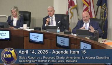 Commissioner Brian Welch Comments on “Historic Harms” Issue – Tallahassee Reports
