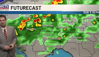 Showers for some on Easter Sunday for Tallahassee, the Big Bend and South Georgia