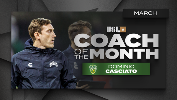 Tampa Bay Rowdies’ Dominic Casciato voted USL Championship Coach of the Month for March