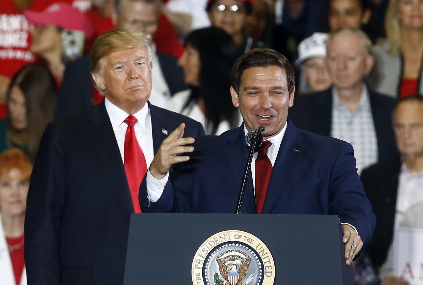 Florida voters like Ron DeSantis more than Donald Trump. Independents make the difference.