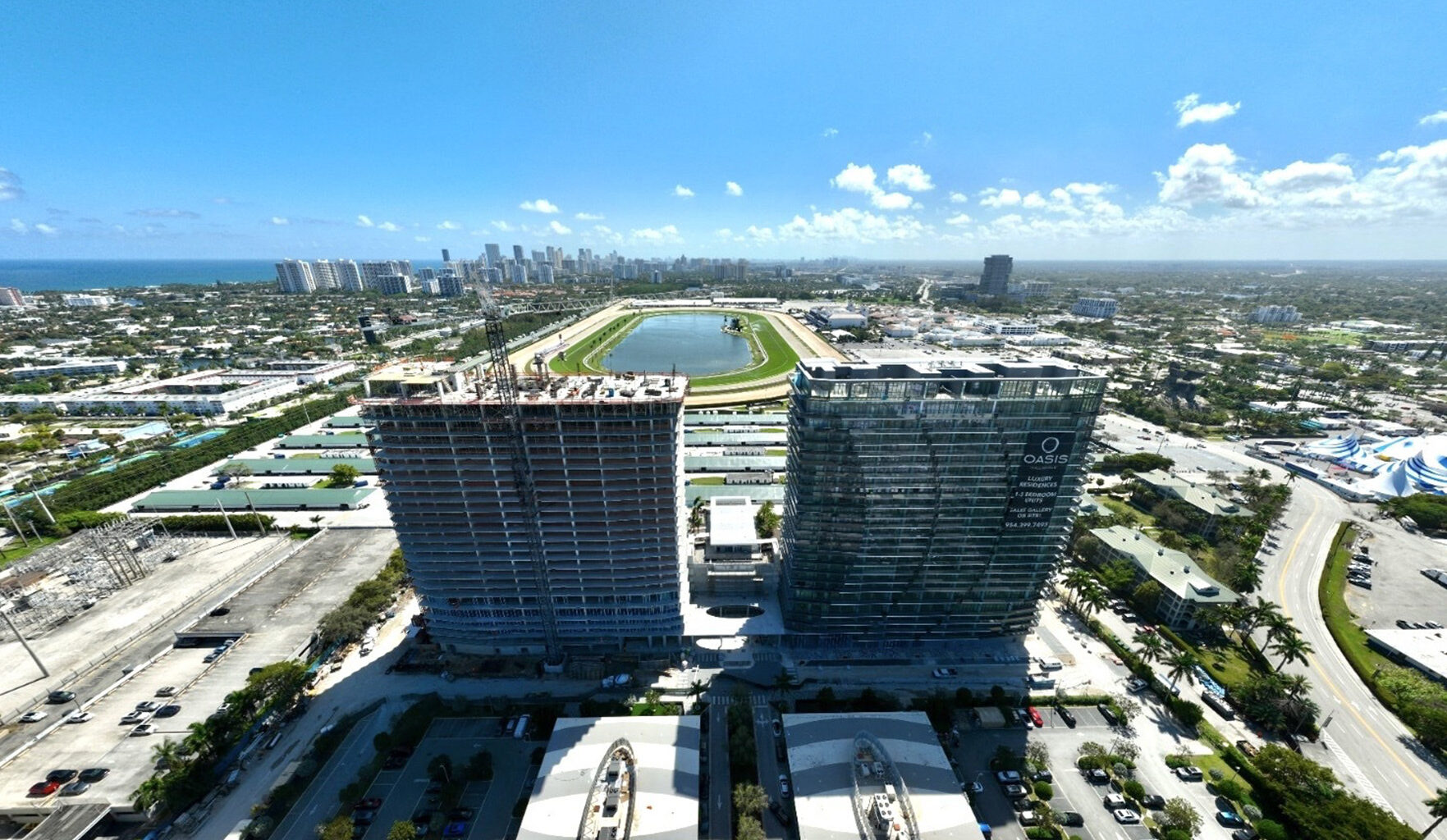 Second Oasis Hallandale condo tower tops off  - South Florida Agent Magazine