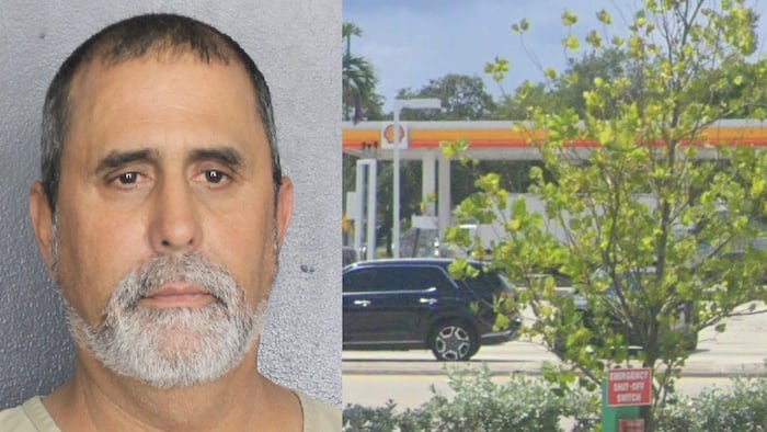 Man accused of firing gun at Hollywood gas station