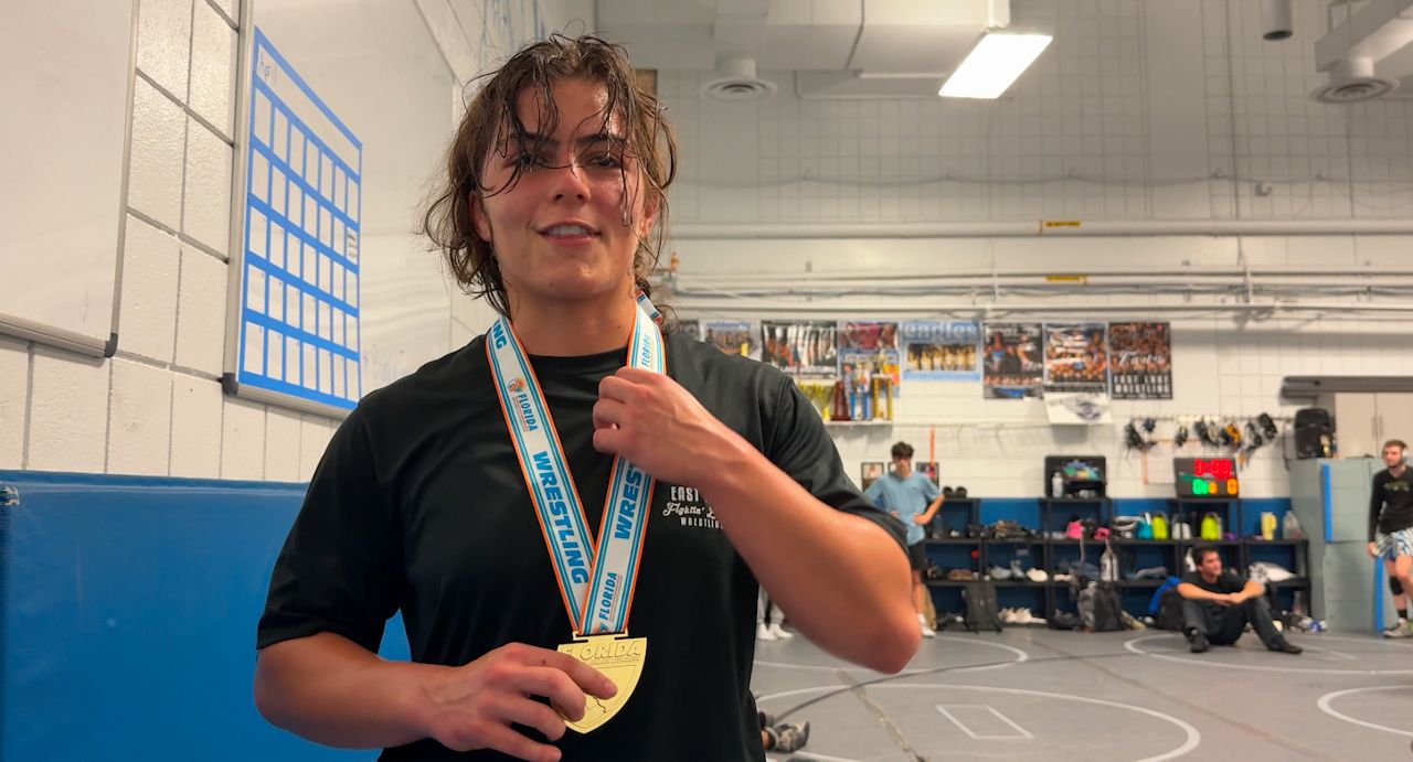 East Lake senior wrestler wins gold and makes history
