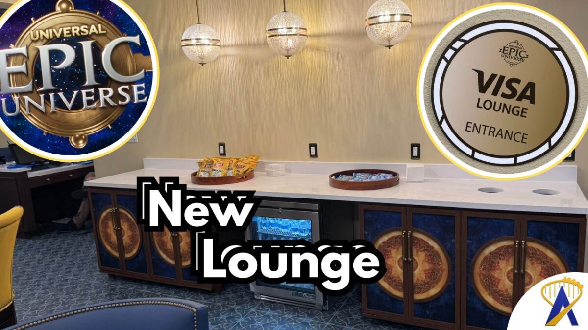 Epic Universe Visa Lounge now open photos by @DuelingParkNews