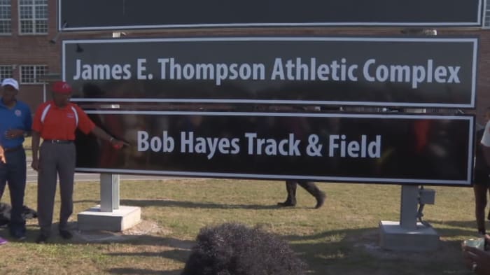 Matthew Gilbert Middle School honors Jacksonville legend ‘Bullet Bob’ Hayes with track, field dedication
