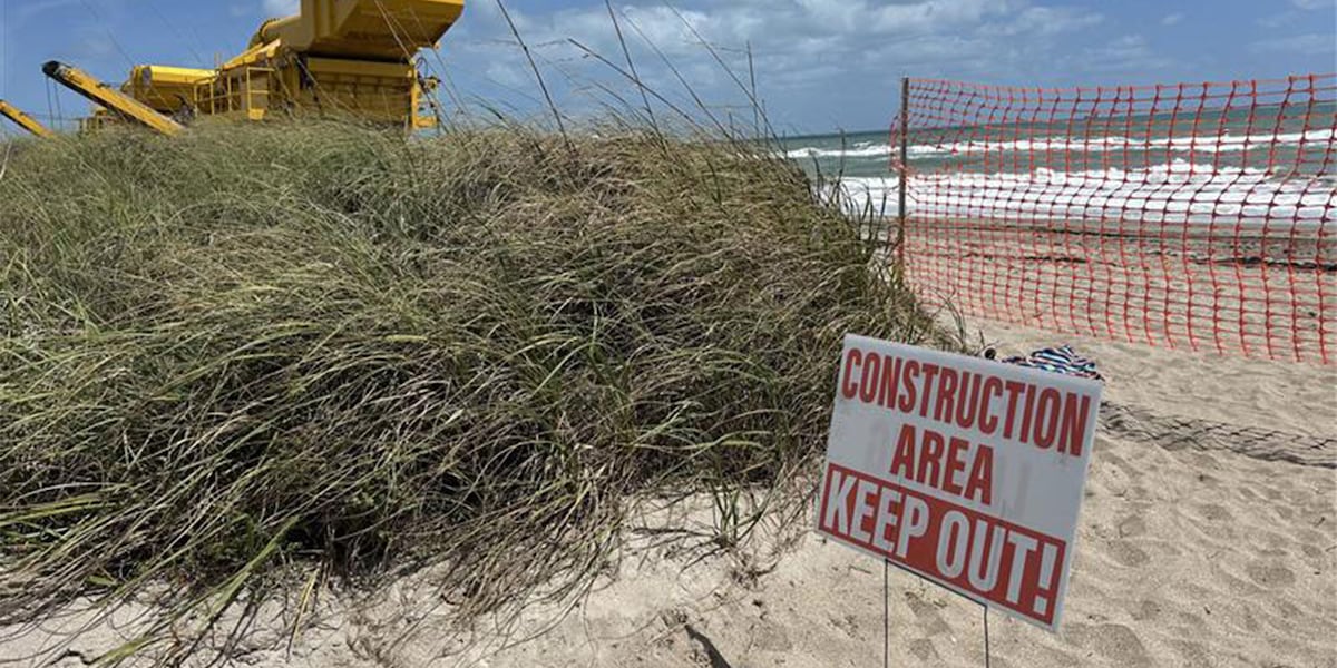 $15 million beach restoration project underway in Martin County as erosion forces closures
