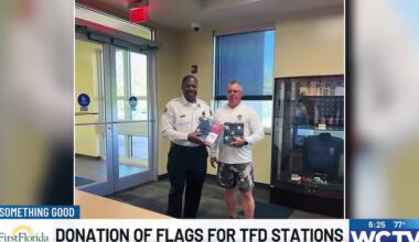 Donation of flags for TFD stations