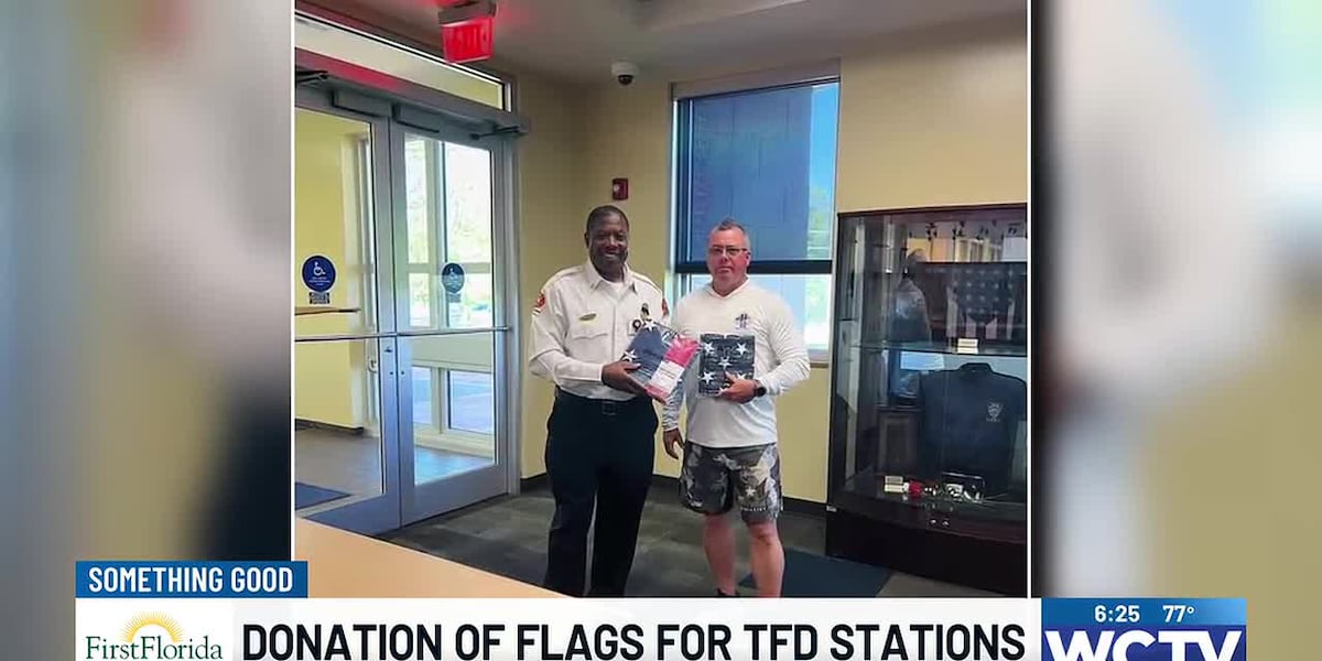 Donation of flags for TFD stations