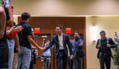 USF sees Florida gubernatorial candidate James Fishback rally, meet and greet