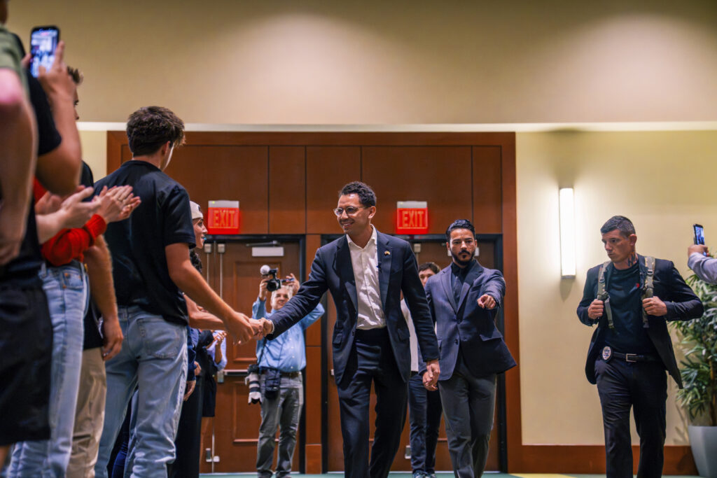 USF sees Florida gubernatorial candidate James Fishback rally, meet and greet