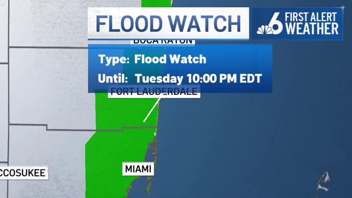 Flood watch in effect for Miami-Dade, Broward as rainy weather returns – NBC 6 South Florida