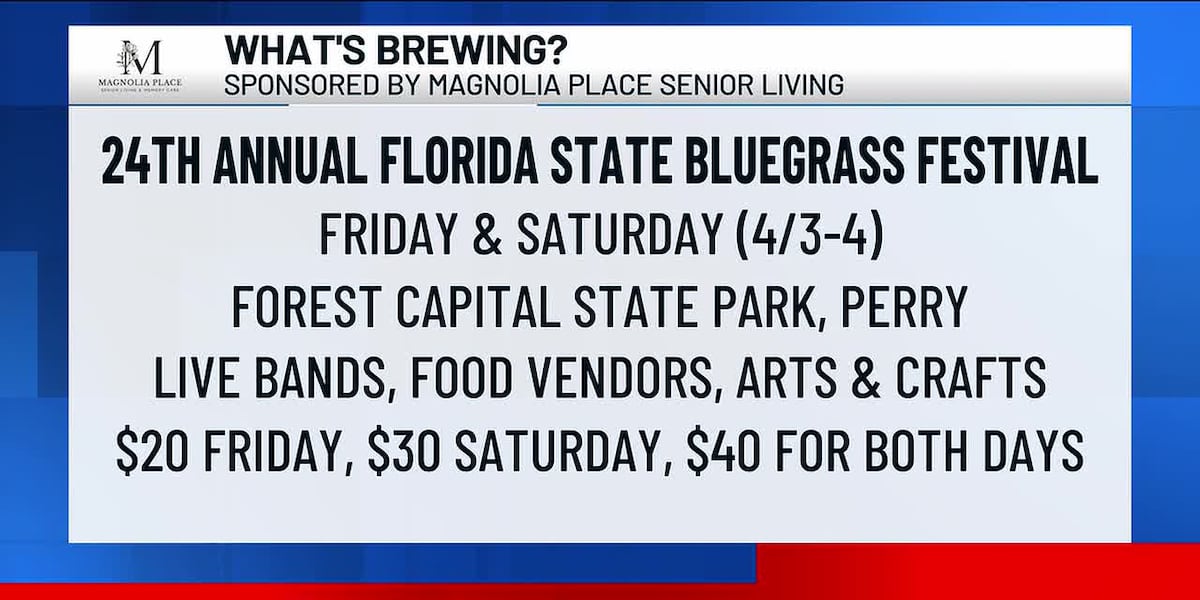 What’s Brewing - 24th annual Florida State Bluegrass Festival