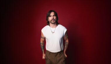 Portrait of Colombian singer Juanes