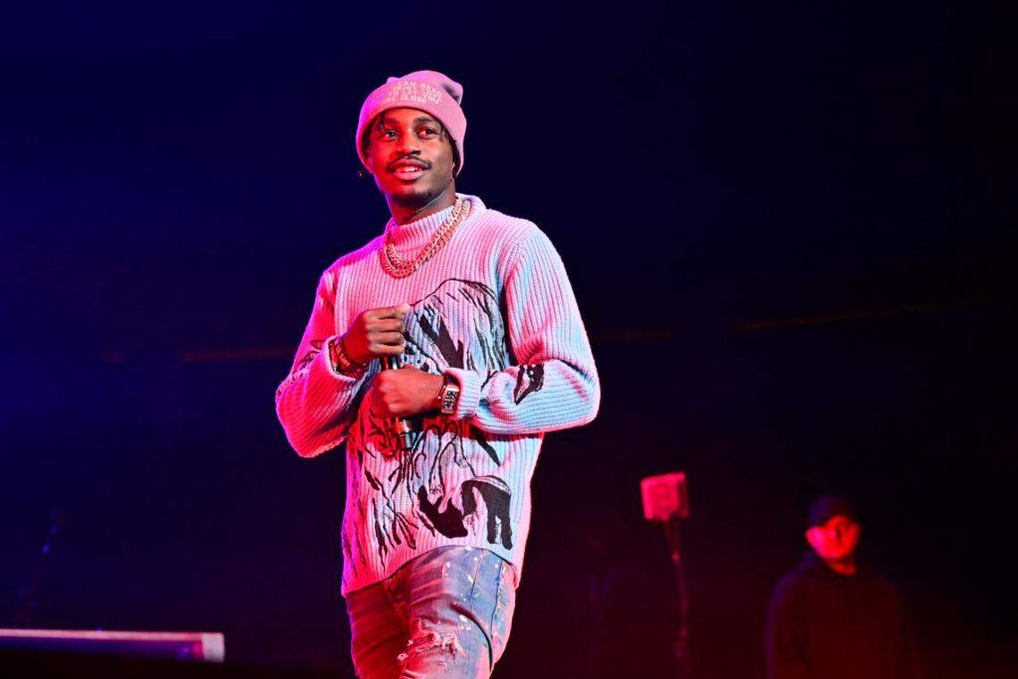 Lil Tjay performs during Powerhouse NYC on October 29, 2022, in Newark, New Jersey. He has been charged with disorderly conduct.