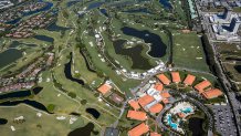 DORAL, FL - MARCH 04: An aerial course overview from the MetLife Snoopy One Blimp during the second round of the World Golf Championships-Cadillac Championship at Blue Monster, Trump National Doral, on March 4, 2016 in Doral, Florida. (Photo by Chris Condon/PGA TOUR/MetLife Blimp) MANDATORY PHOTO CREDIT: Chris Condon/PGA TOUR/MetLife Blimp