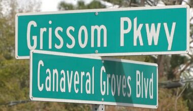 Canaveral Groves Boulevard left turn can be dangerous