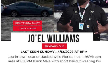 Family searching for missing Jacksonville man last seen near I-95, Airport Road