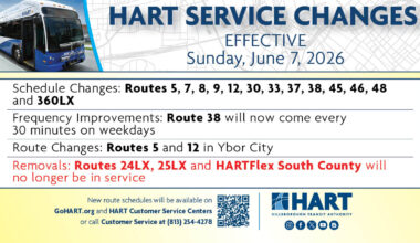 Changes coming to HART bus routes in June