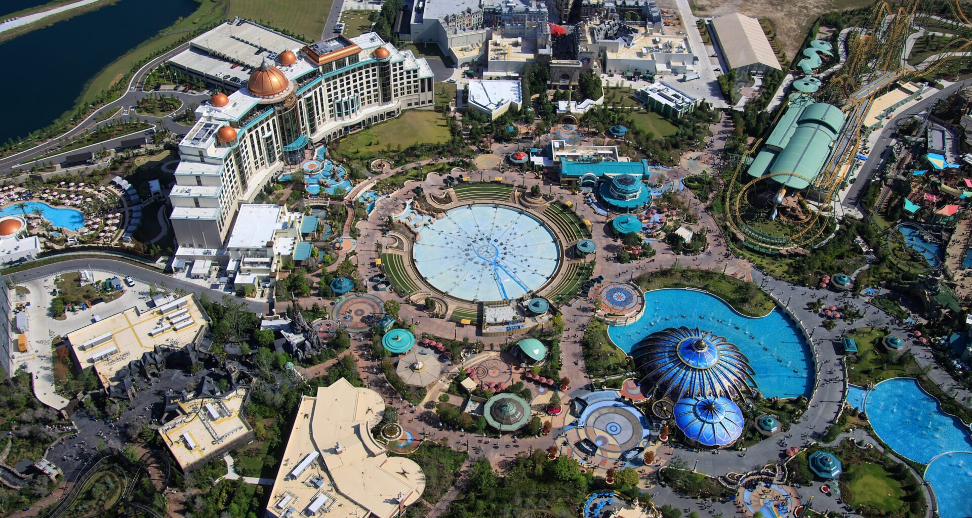 Epic Universe aerial update in April 2026