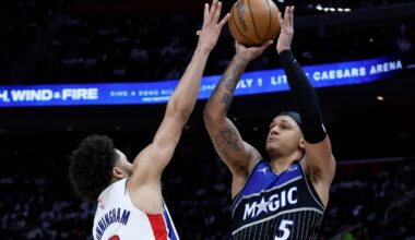 Orlando's Paolo Banchero led his Magic, who only made the playoffs officially on Friday, past Cade Cunningham and the 60-win Pistons on the road.