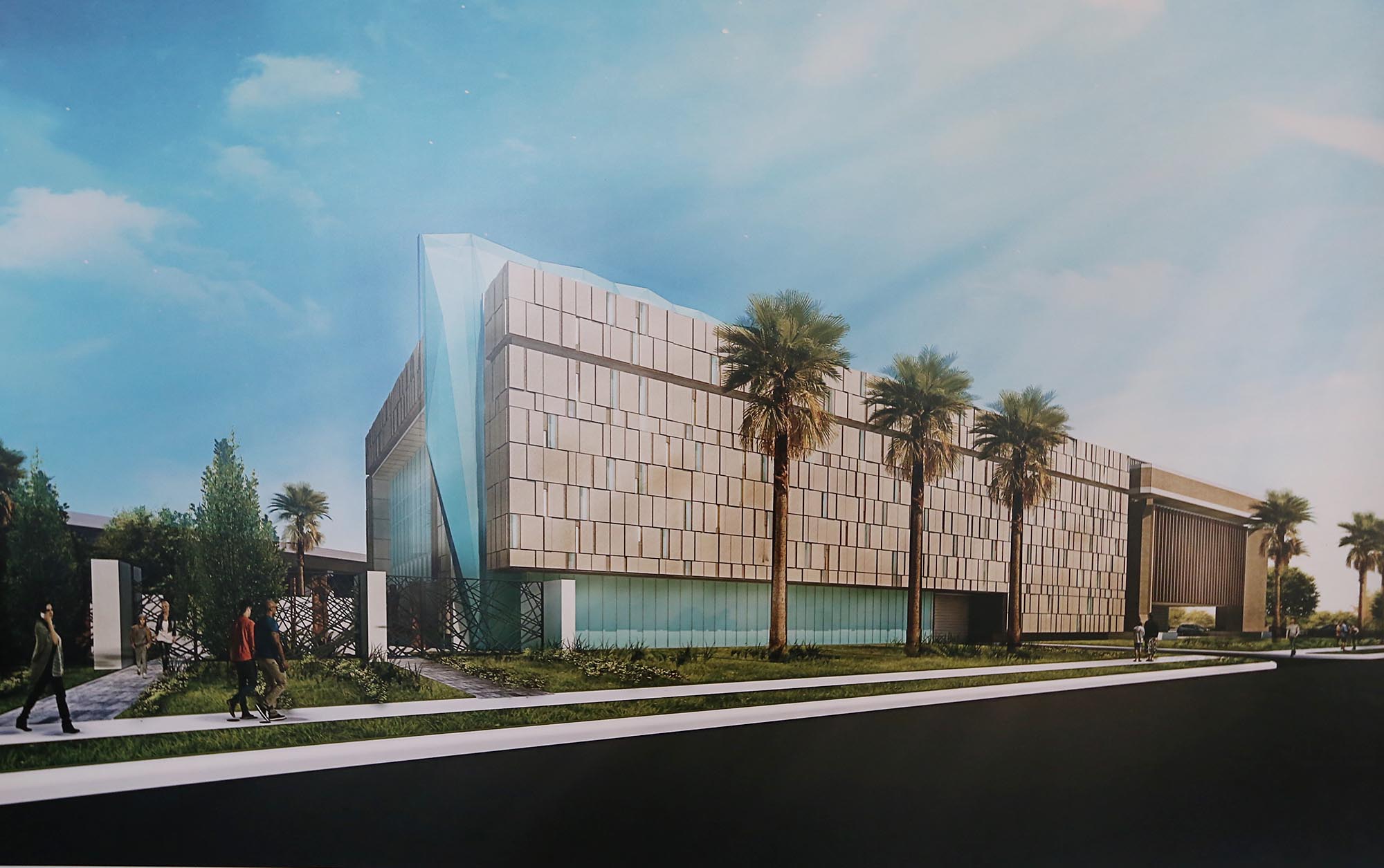 An earlier iteration showed the addition being built on the...