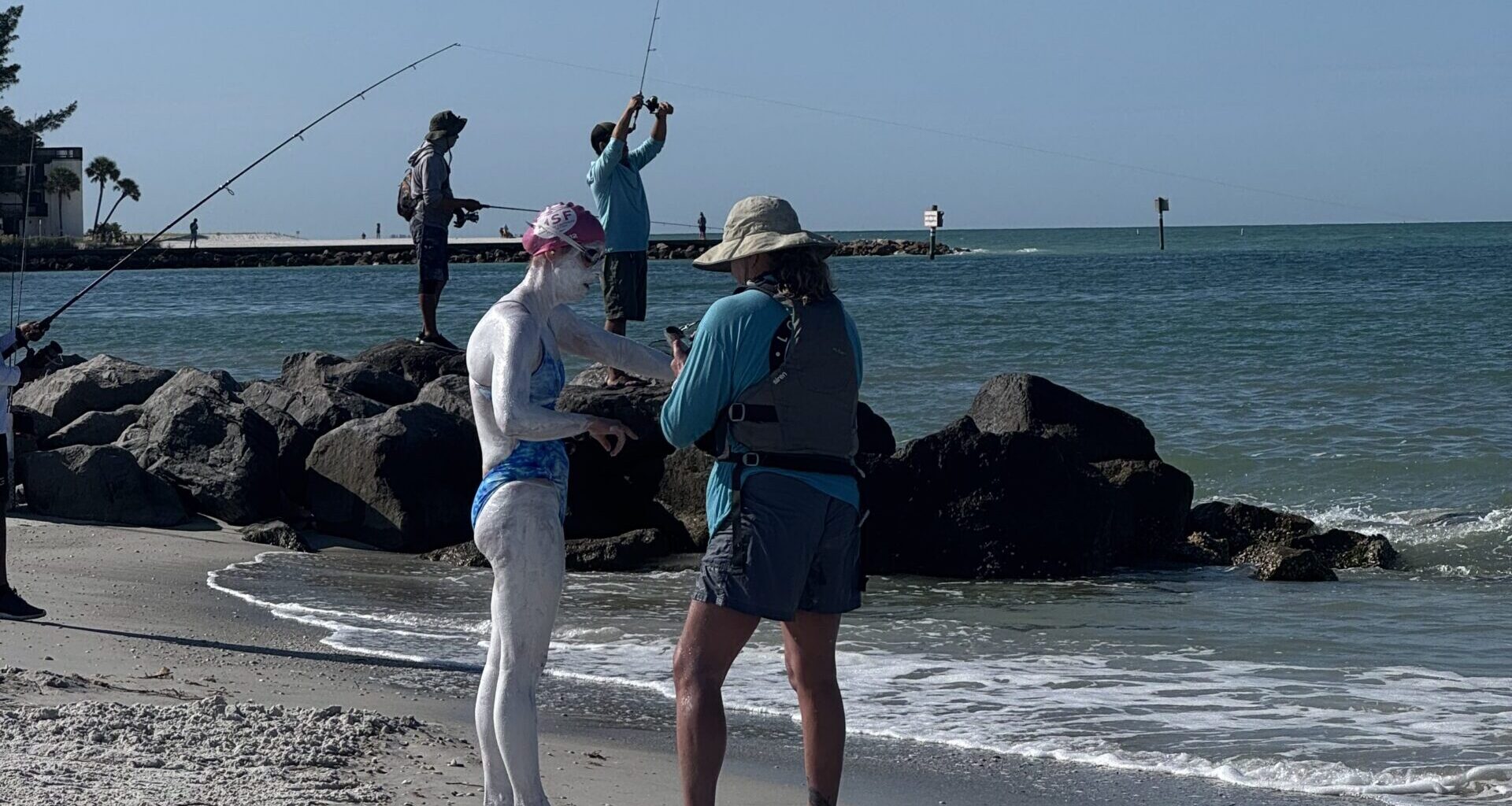 Shark scare cuts ultraswimmer’s goals short