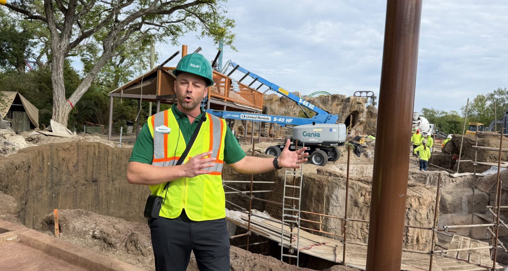 Lion and hyena habitat project underway at Busch Gardens