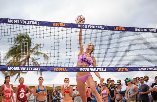 A rite of spring in South Florida, Model Volleyball returns to South Beach this Saturday and Sunday.