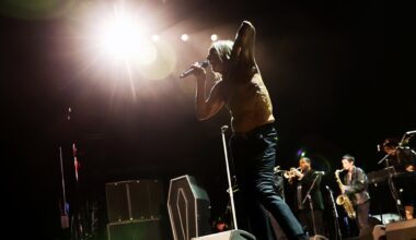 Photo of Iggy Pop performing at the Mojave Tent during the 2026 Coachella Valley Music and Arts Festival at Empire Polo Club on April 12, 2026 in Indio, California.