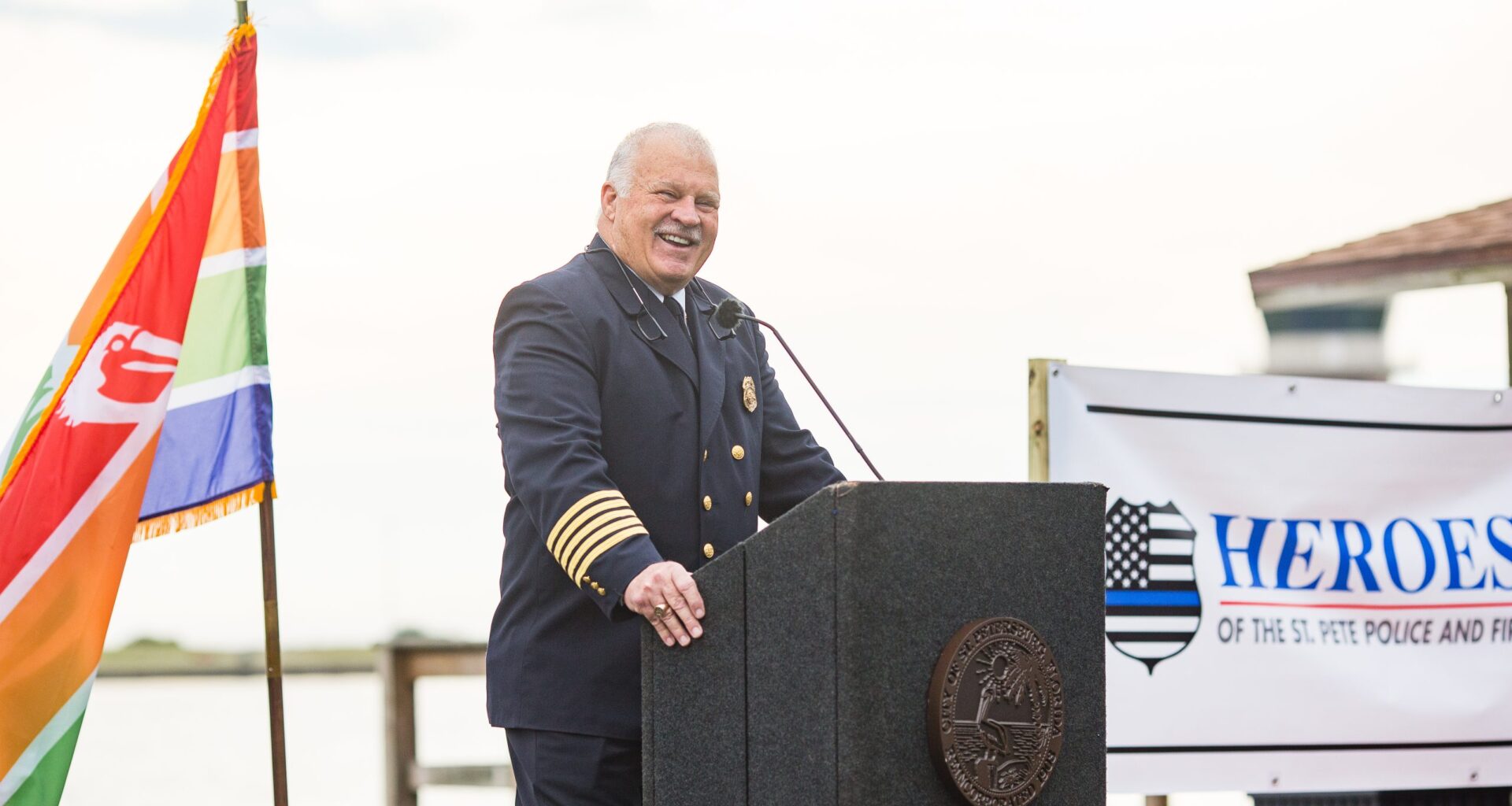 In pitch to become mayor, former fire chief Jim Large says St. Pete's infrastructure has to catch up with the growth