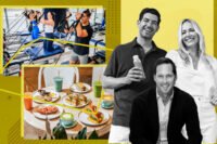 Pura Vida Miami founders Omer and Jennifer Horev and Kimco Realty’s Conor C. Flynn with the Palms at Town & Country